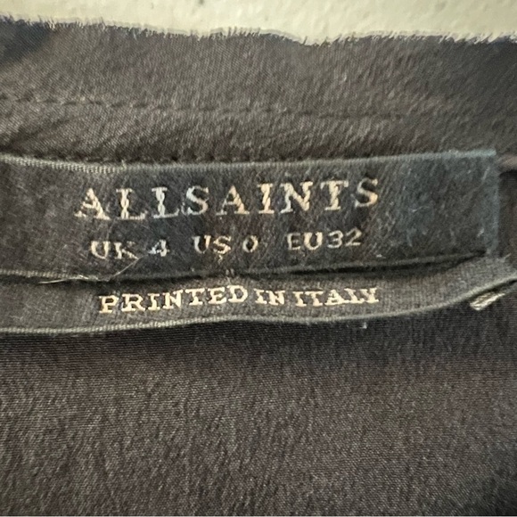 ALLSAINTS Riviera Leo Dress Animal Print Knotted Asymmetrical Sleeveless Grunge - Picture 12 of 15